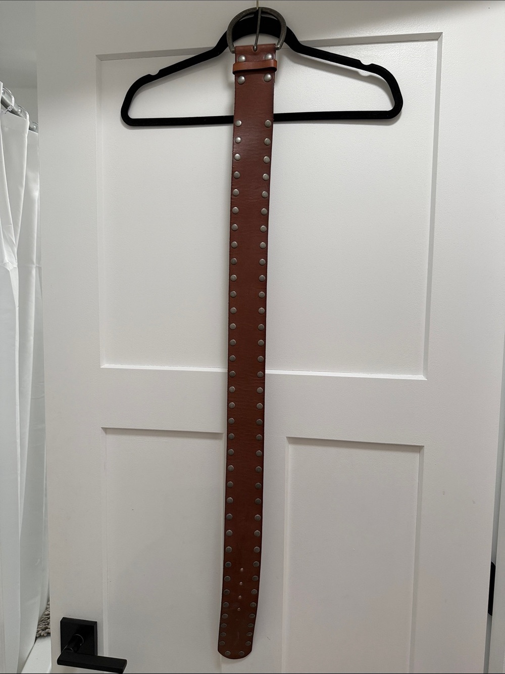 Banana Republic Brown Leather Double-Row Eyelet Belt